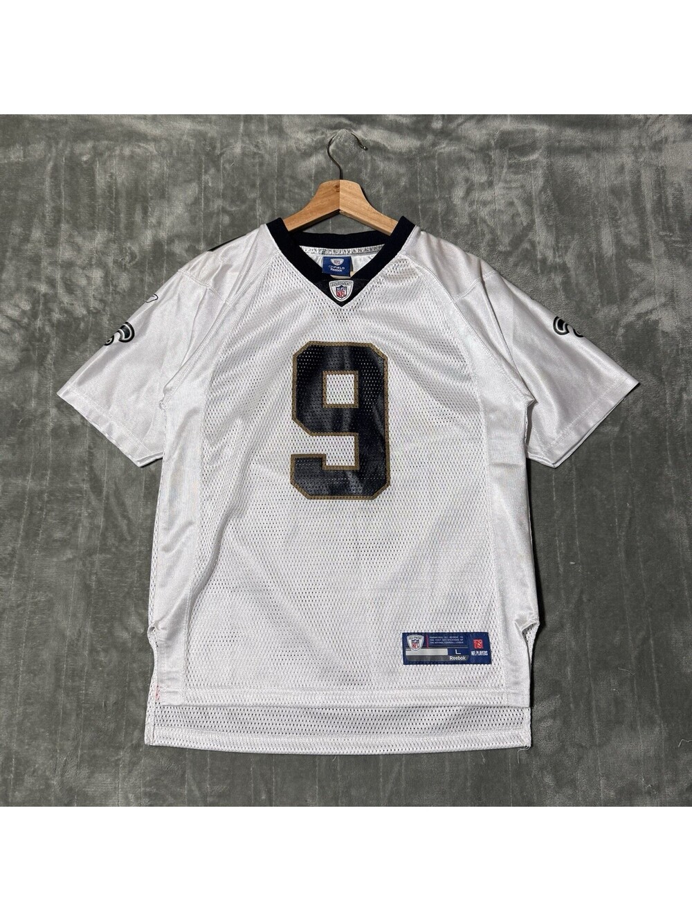 Reebok New Orleans Saints Drew Brees #9 Youth Football Jersey Size L  Boys